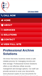 Mobile Screenshot of proarchivesolutions.com