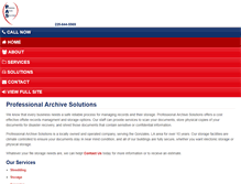 Tablet Screenshot of proarchivesolutions.com